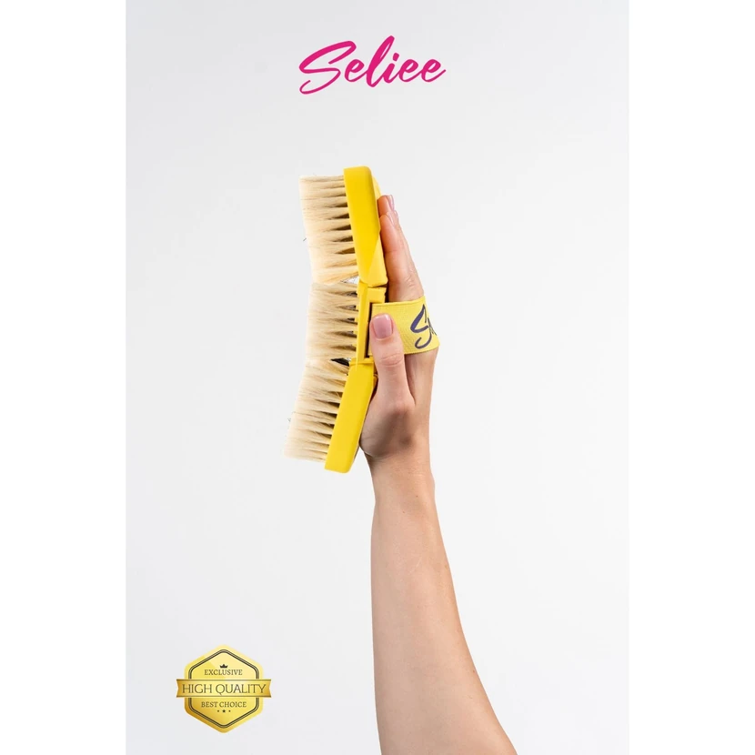 برس سلولیت ارگونومیک با موی طبیعی اسب و جعبه نگهداری