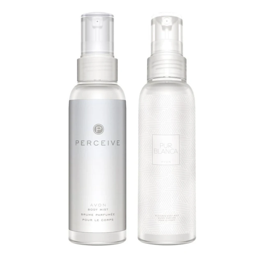 پک اسپری بدن زنانه Avon Perceive و Pur Blanca