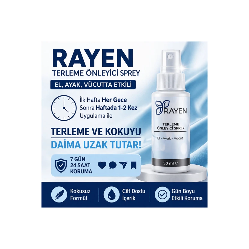 اسپری ضدتعریق رایِن 50 میلی‌لیتری