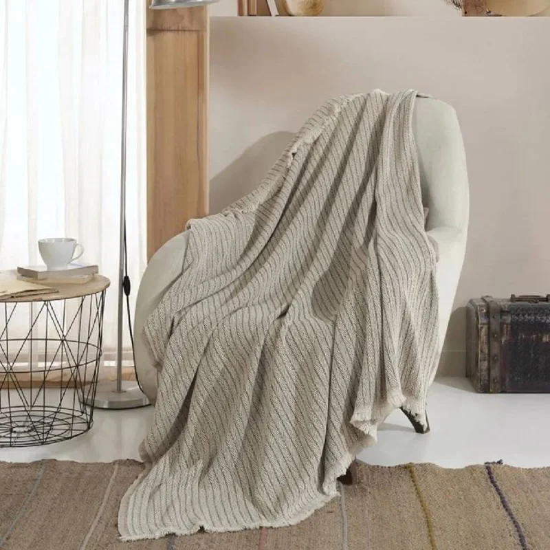 عکس پتو رو مبلی پنبه لوکس تاچ ورا خردلی 200×150 سانتی