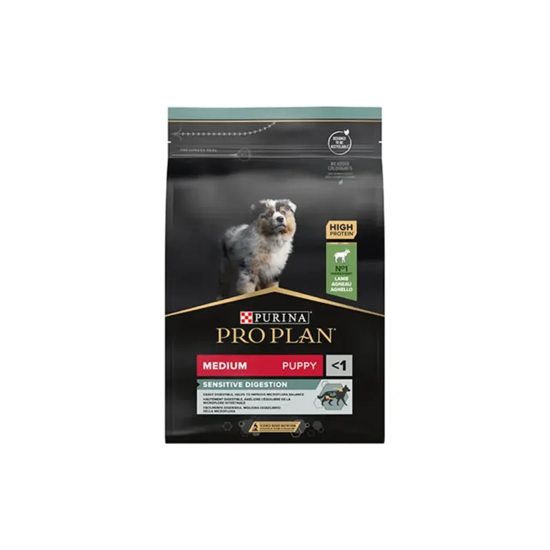 عکس غذای خشک توله سگ متوسط پروپلن گوارش حساس طعم بره 3 کیلو