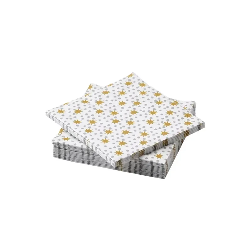 عکس دستمال سفره 30 عددی ایکیا وینترفیت 24×24 سانتی