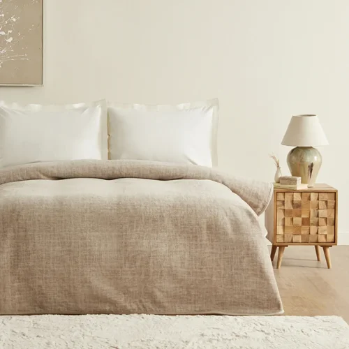 عکس پتو دو نفره کاراجاهوم Belezza طلایی