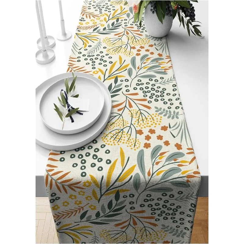عکس رانر طرح دار پیلولند گلدار رنگی 140×40 سانتی