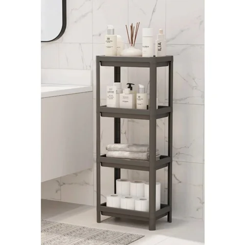 شلف حمام ۴ طبقه اوماش Om3576 مشکی