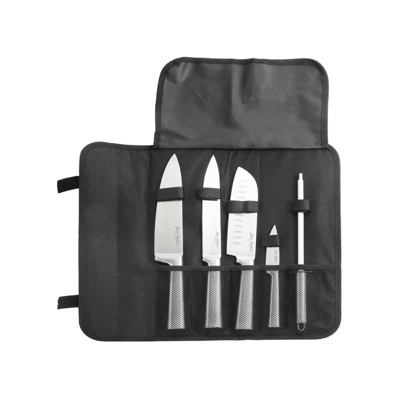 عکس سرویس چاقو سرآشپز ۵ عددی ژان دوبوست نقره ای