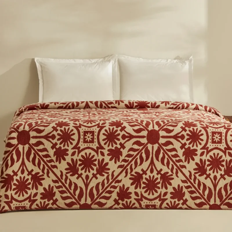 عکس پتو دو نفره پنبه کاراجاهوم ولما آجری