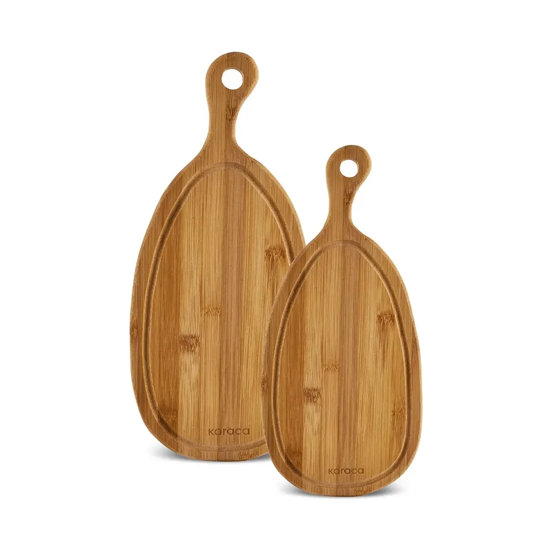 عکس تخته برش و سرو دو عددی بامبو کاراجا Havin