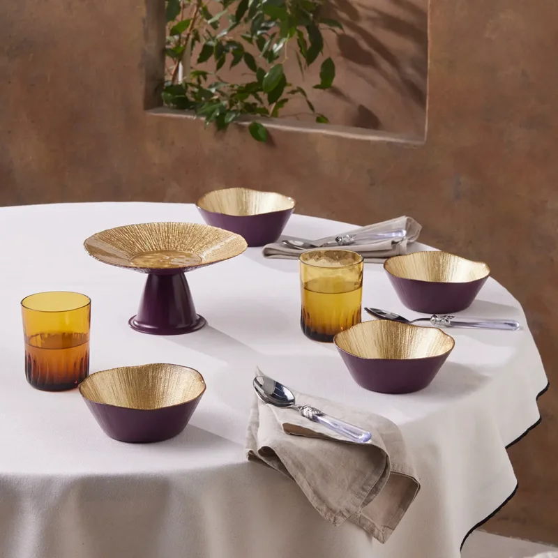 عکس ست پذیرایی 5 پارچه کاراجا Shelby بنفش