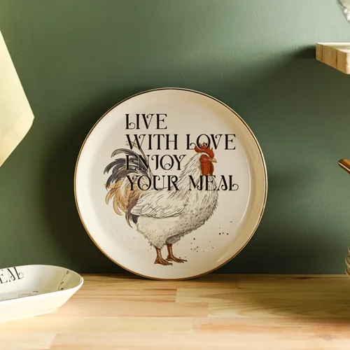 عکس بشقاب شیرینی خوری کاراجا Farmland قطر 20 سانتی