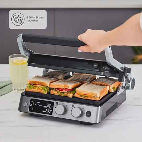 ساندویچ ساز و کباب پز کاراجا Compact Steel Sear and Grill Inox 2008
