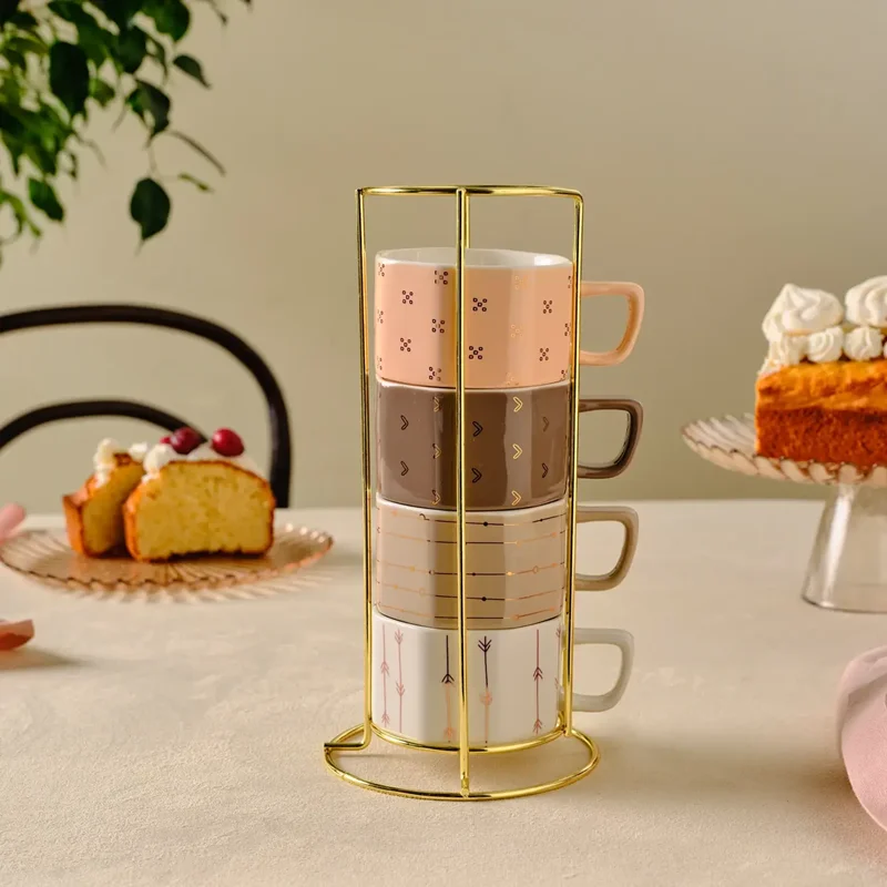 عکس ست فنجان با استند کاراجا ورسای 180 میلی