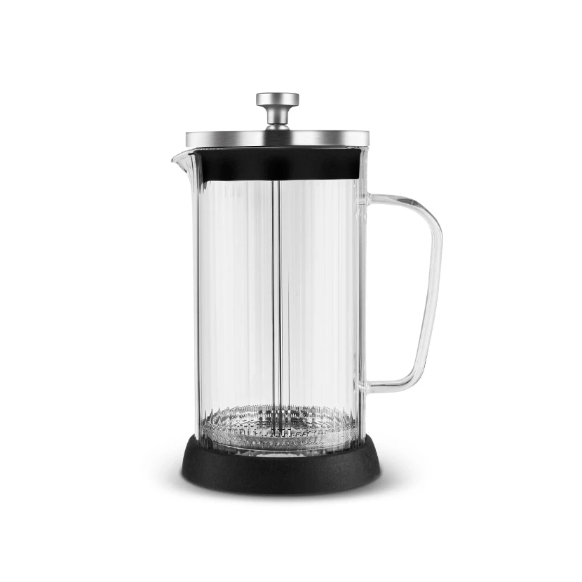فرنچ پرس شیشه‌ای کاراجا ماسی 600 میلی مشکی