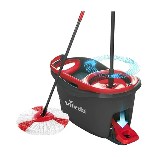 عکس ست سطل پدالی و زمین شوی چرخشی ویلدا Turbo 2in1 مشکی