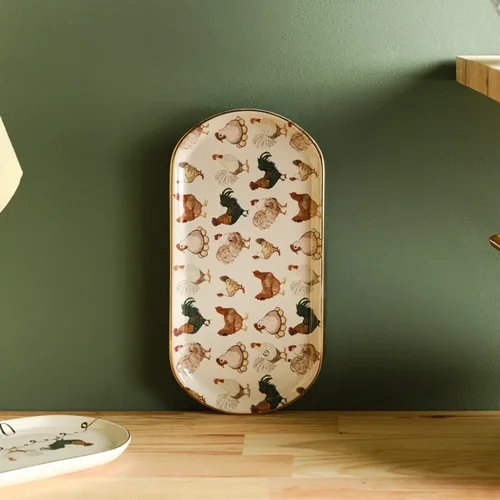 عکس دیس کاراجا Farmland Chıcken رنگی 22 سانتی