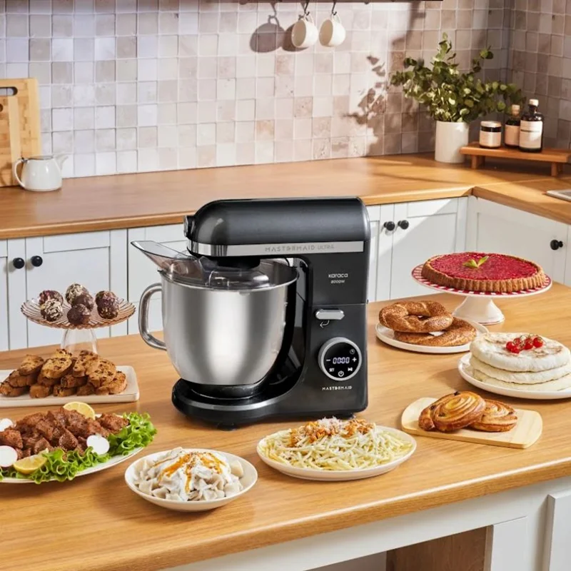 عکس همزن کاسه دار کاراجا Mastermaid Chef Ultra مشکی مات 2000 وات