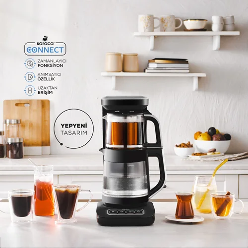 چایساز و قهوه ساز سخنگو کاراجا Robotea Pro Connect 4 in 1 نقره ای