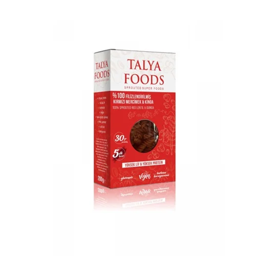 پاستا عدس قرمز و کینوا Talya Foods مقدار 200 گرم