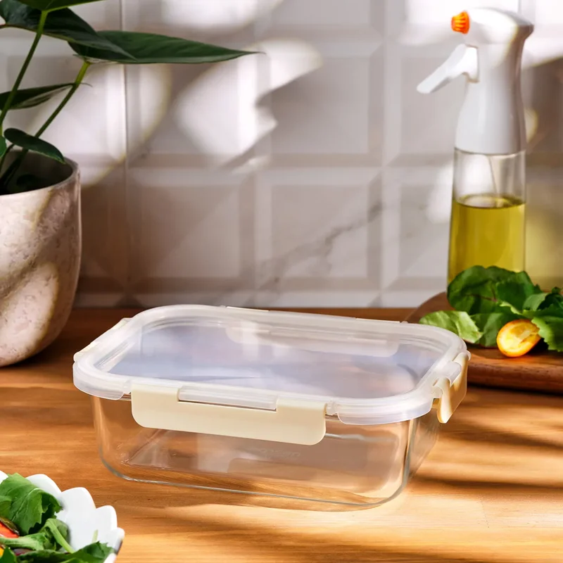 عکس ظرف نگهدارنده شیشه ای امسان Soft حجم 1520 میلی