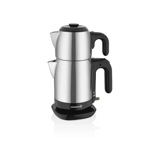 چای ساز استیل کرکماز A369-13 مشکی نقره ای