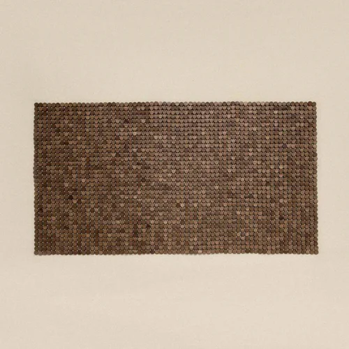 پادری حمام چوبی چاکرا گومز بژ 70×130