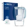 پارچ تصفیه آب بریتا مدل شیشه‌ای حجم 2.5 لیتر آبی با ۱ فیلتر