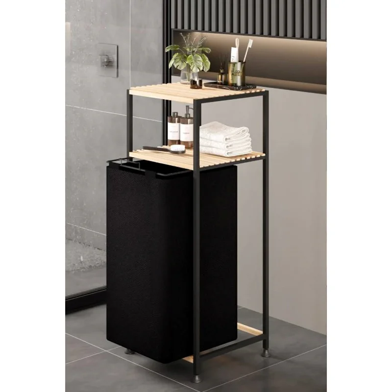 عکس نظم دهنده حمام سبد رخت چرک بینو Bn7836 مشکی