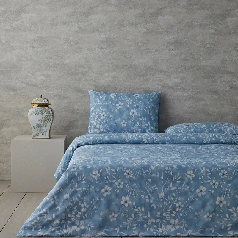 عکس سرویس کاور لحاف دو نفره انگلیش هوم پیچک آبی