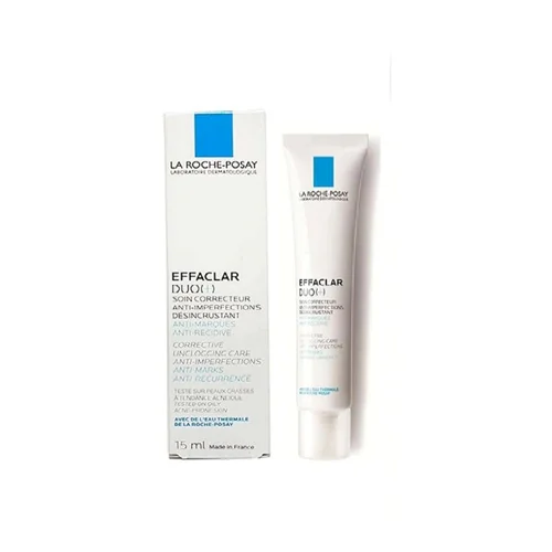 کرم صورت ضد جوش لاروش پوزای Effaclar Duo مناسب پوستهای چرب و مستعد آکنه