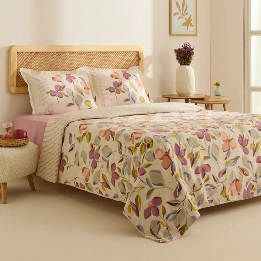 سرویس کاور لحاف دو نفره پنبه کاراجاهوم مدل پیکو رنگی