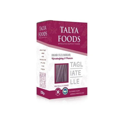 تالیاتله گندم سیاه خام با چغندر و هویج بنفش Talya Foods مقدار 200 گرم