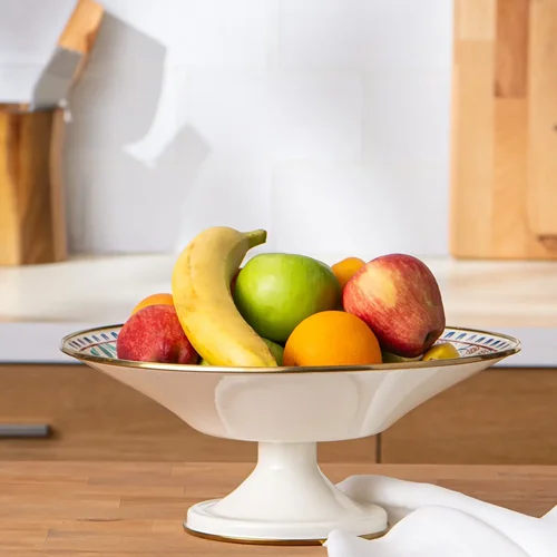 عکس ظرف میوه لعابی امسان Hasbahce قطر 32 سانتی