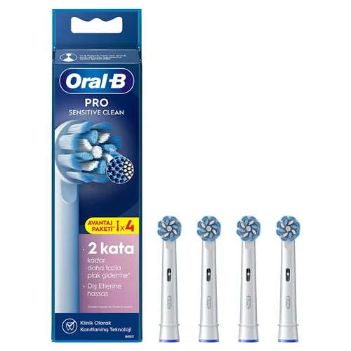 سر یدک مسواک برقی 4 عددی اورال بی Sensitive Clean سفید