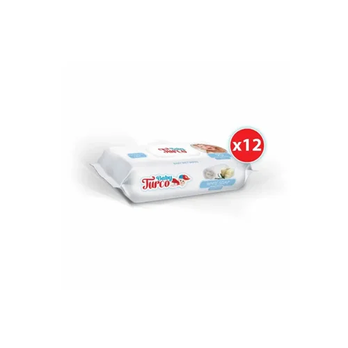 دستمال مرطوب کودک بچه ترک صابون سفید معطر ۱۲ بسته ۹۰ عددی