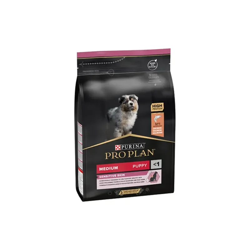 عکس غذای خشک توله سگ متوسط پروپلن پوست حساس طعم سالمون 3 کیلو