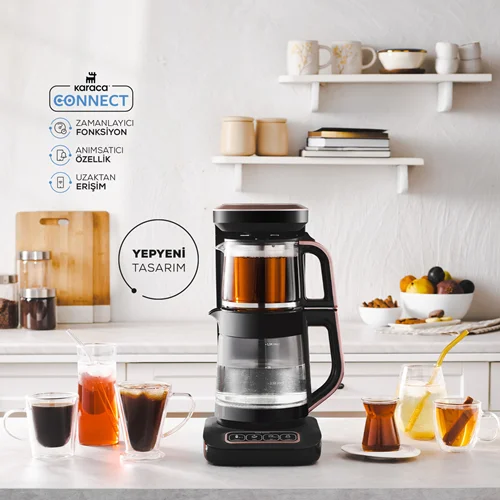 چایساز و قهوه ساز سخنگو کاراجا Robotea Pro Connect 4 in 1 رزگلد