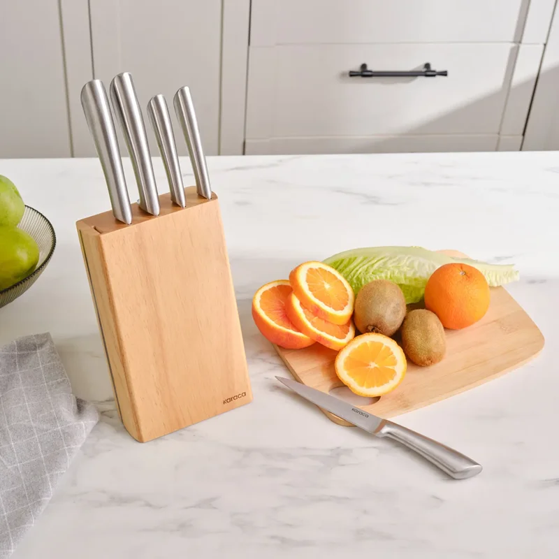 عکس سرویس چاقو با استند 6 پارچه کاراجا Jasper New