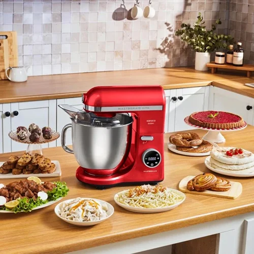 همزن کاسه دار کاراجا Mastermaid Chef Ultra قرمز درباری 2000 وات