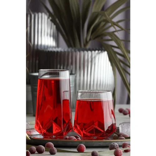 ست لیوان 12 پارچه لاو Lv0456 شفاف