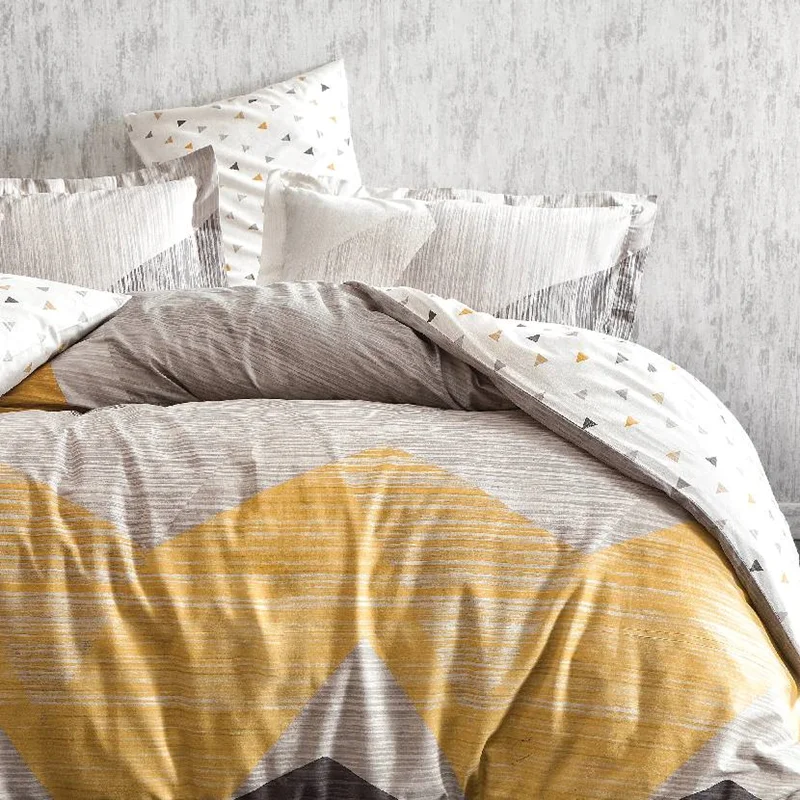 عکس سرویس کاور لحاف یک نفره یاتاش آدن طوسی