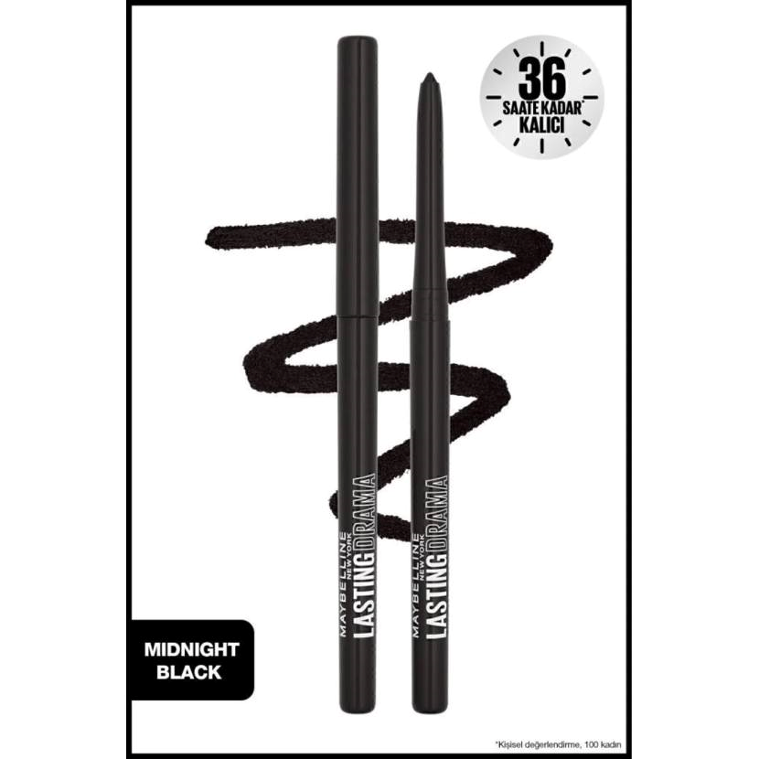 مداد چشم اتوماتیک میبلین نیویورک شماره Midnight Black مشکی