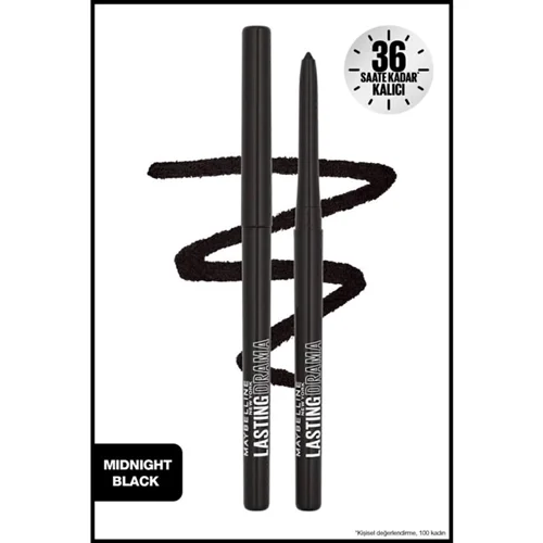 مداد چشم اتوماتیک میبلین نیویورک شماره Midnight Black مشکی