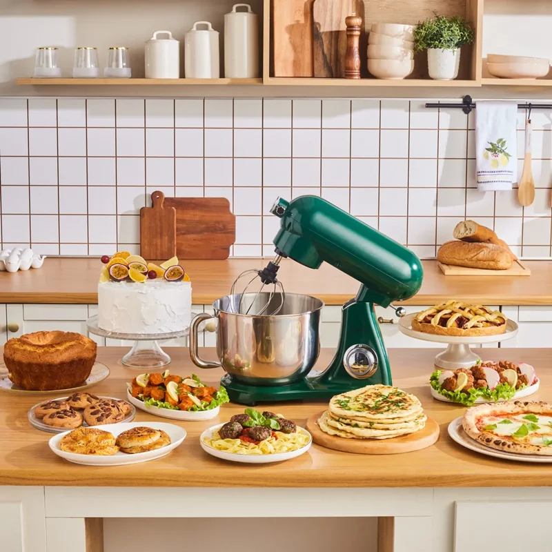 عکس همزن کاسه دار کاراجا Powercast سبز تیره 1800 وات 6.2 لیتر