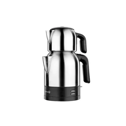 چای ساز استیل کرکماز A359-06 مشکی نقره ای مات