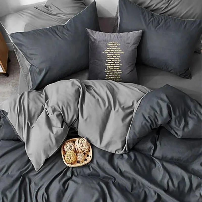 عکس سرویس کاور لحاف دو نفره آیکون خاکستری طوسی