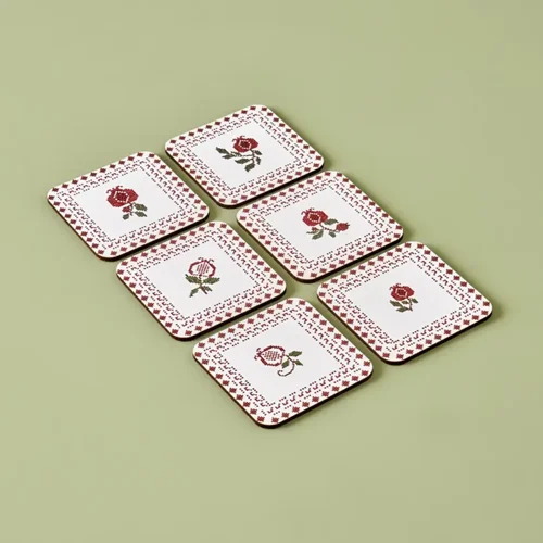 زیر لیوانی ۶ عددی بلامزون جولی 10×10 سانتی