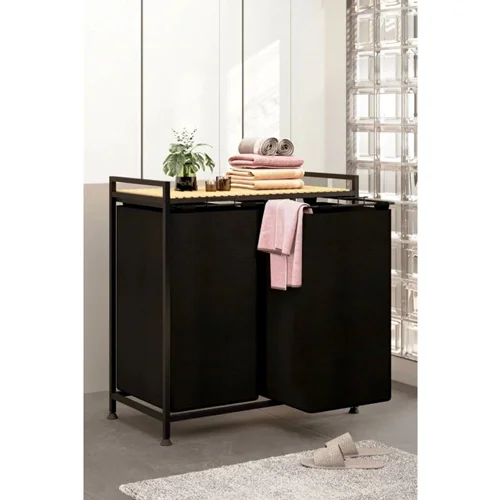 عکس نظم دهنده حمام سبد رخت چرک بینو Bn3496 مشکی