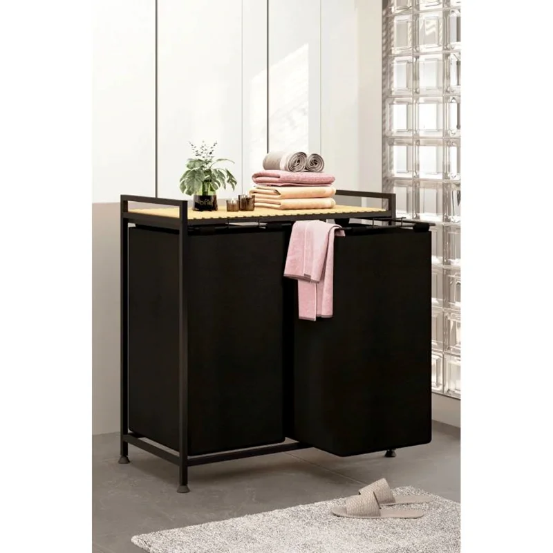 عکس نظم دهنده حمام سبد رخت چرک بینو Bn3496 مشکی