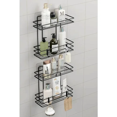 نظم دهنده حمام 4 طبقه زاپاتا Za5347 مشکی