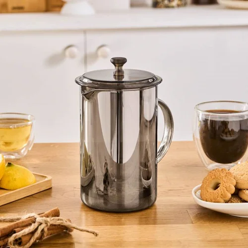 عکس فرنچ پرس شیشهای کاراجا آلینا 800 میلی طوسی